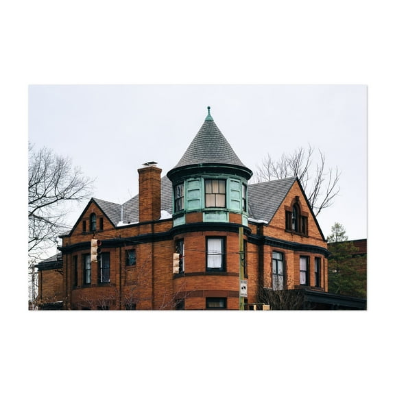 Brick along Calvert Street - Baltimore Maryland Photography Unframed Wall Art Print 12 x 18 inches