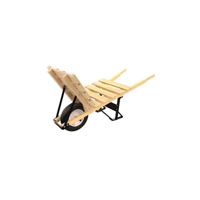 Brick & Tile Barrow - Single Ribbed Tire Wood Handle