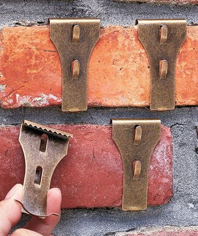 Brick or Siding Clips (Set of 4 Brick Clip Hooks)