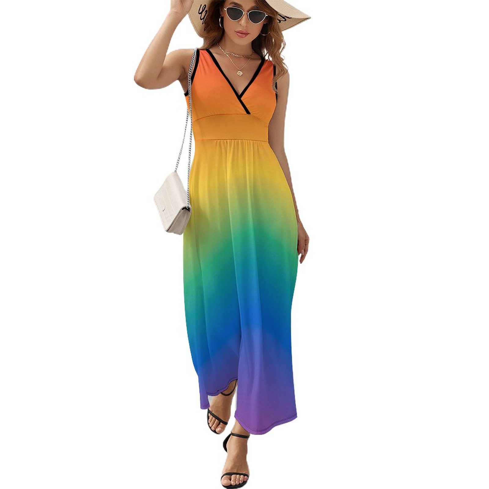 Brick wall Pattern Red Brick Sleeveless Dress women's evening dress 2025  Clothing Women's long dress - Walmart.com