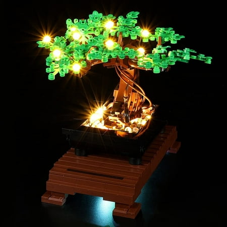 BrickSoul LED Light Kit (Green) Compatible with Lego Bonsai Tree - Lighting Set for Creator 10281 Building Model (Not Included)