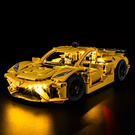 BrickSoul LED Light Set Kit for LEGO 42205 Tech Series Chevrolet Corvette Stingray Model Kit - No Lego Set(Classic)