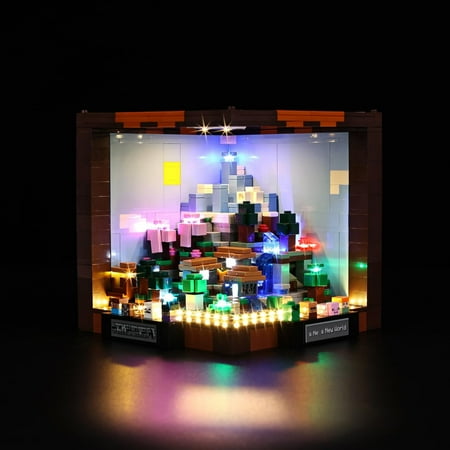 BrickSoul LED Lighting Kit for Lego The Minecraft Crafting Table Model Set, Compatible with Lego 21265 (No Model)
