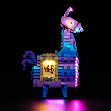 BrickSoul Led Light Kit for Lego Fortnite Supply Llama Building Set, Compatible with Lego Fortnite Llama 77071 Lego Light Kit, Light Up Legos fortnite - No Model