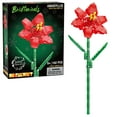 thumbnail image 1 of Brickcraft Bricktanicals Amaryllis Brick Building Kit (102-Plastic Piece Set), DIY Building Kit, Christmas Décor, Holiday Gift Idea for Flower Lovers, 1 of 7