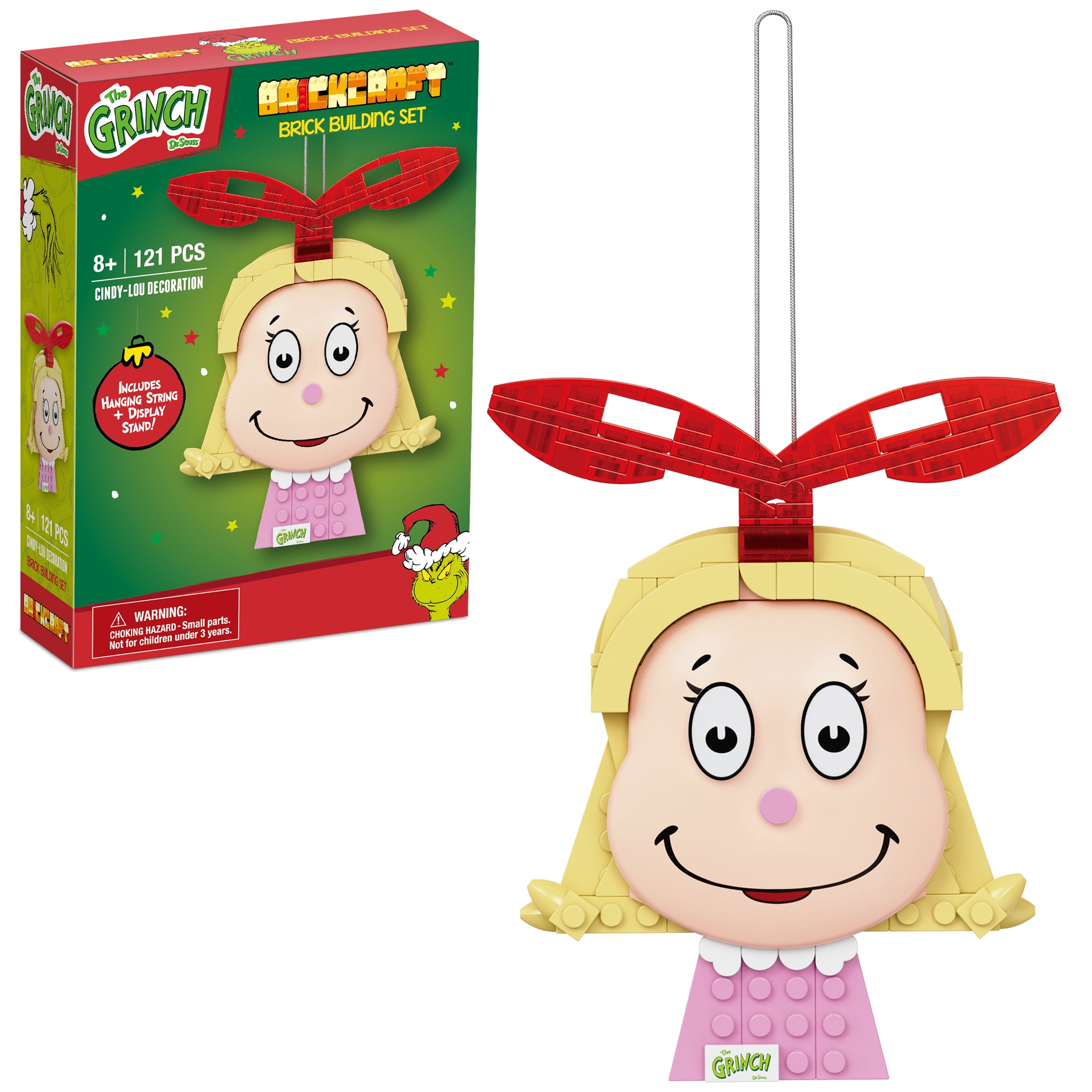 Brickcraft Grinch Cindy Lou Decoration Brick Building Kit (121 Plastic Piece Set), Christmas Décor, (图1) Brickcraft Grinch Cindy Lou Decoration Brick Building Kit (121 Plastic Piece Set), Christmas Décor, (图1)