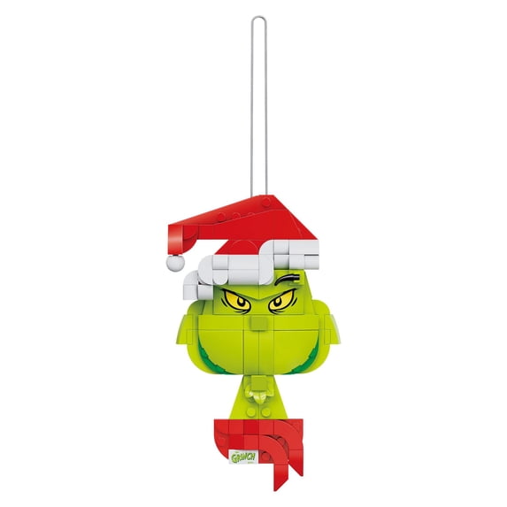 Brickcraft Grinch Decoration Brick Building Kit (141-Piece Set), Limited Edition, Hanging Christmas Décor, Holiday Gift Idea for Children, Adults, Friends and Family