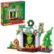Brickcraft Grinch in Fireplace Brick Building Kit 591-Plastic Piece Set, Limited Edition Collectible, Christmas D cor, Toy Gift Idea for Boys and Girls Ages 8 Years Old and up