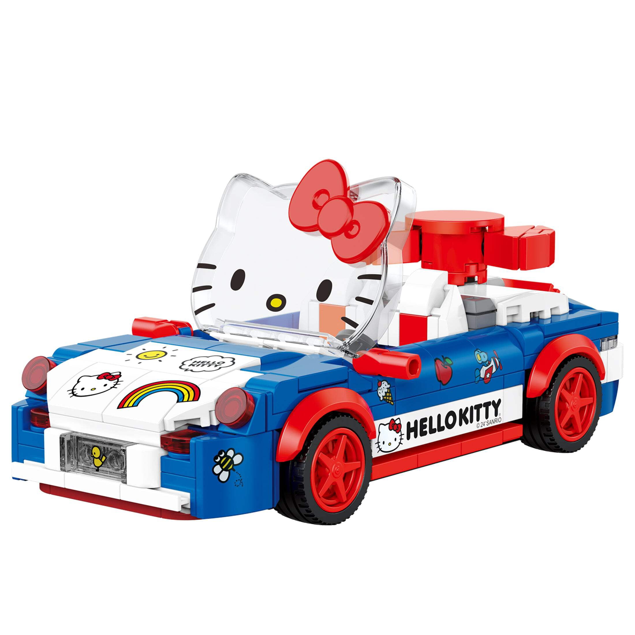 Brickcraft, Toy, Hello Kitty Custom Convertible, 294-Piece, Red