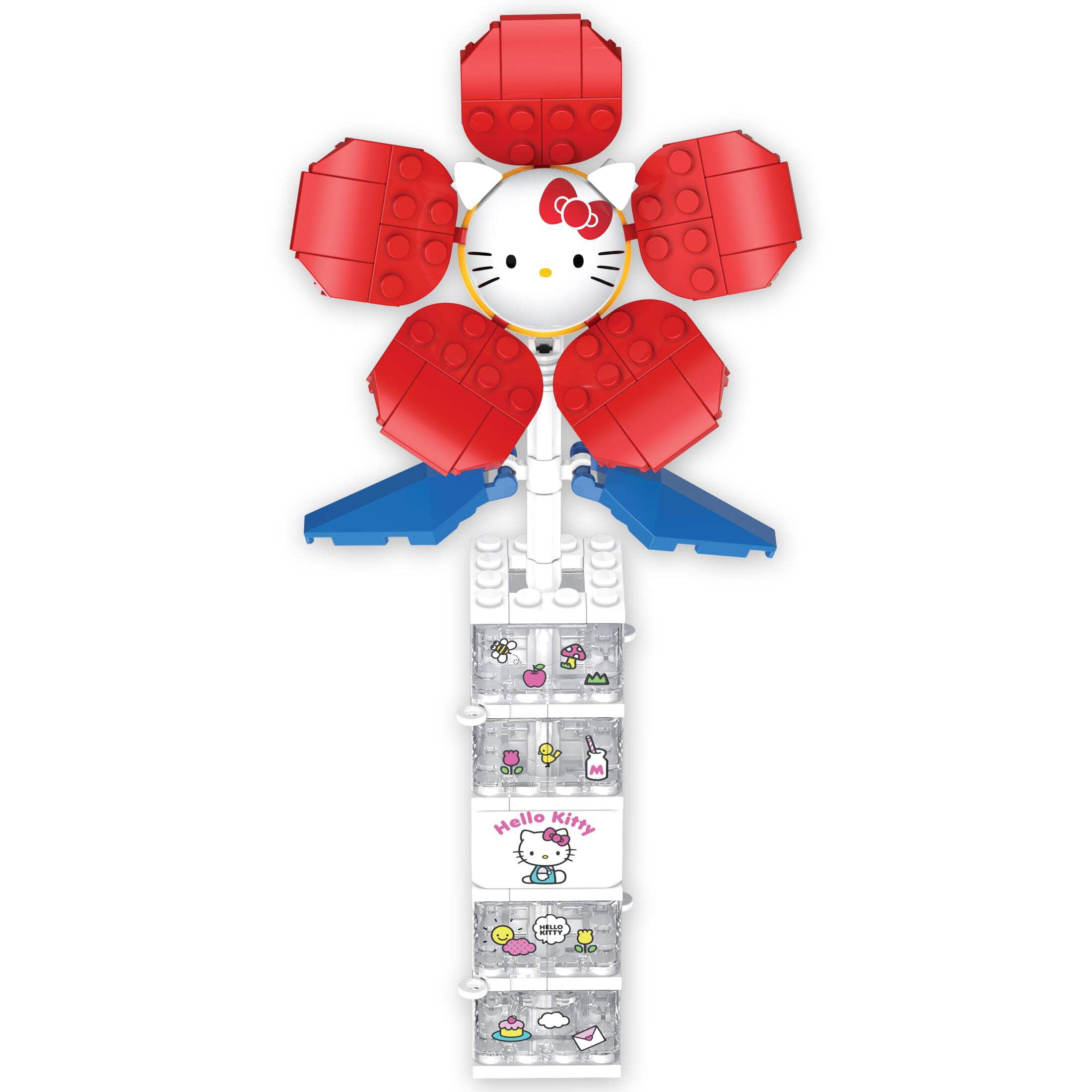 Brickcraft Hello Kitty Flower & Vase Building Kit, 115 Pieces