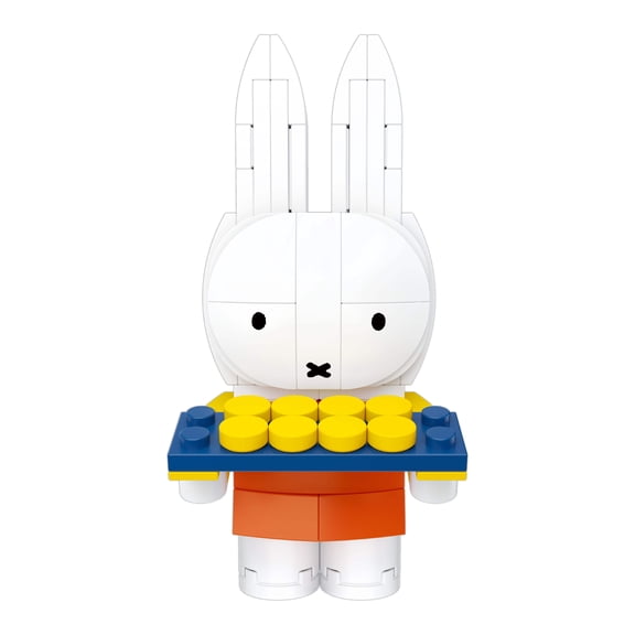 Brickcraft Miffy Baking Building Kit (109-Piece Set), Standing Rabbit Figure with Baking Tray, Officially Licensed Kitchen Decor Collectible, Gift for Miffy Fans, Ages 8+ - 72398