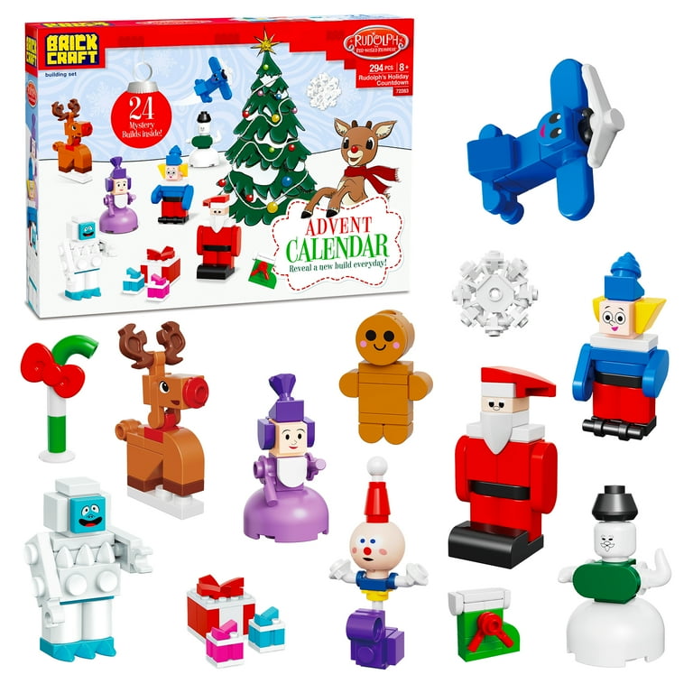 Brickcraft Rudolph® Advent Calendar (294- Plastic Piece Set