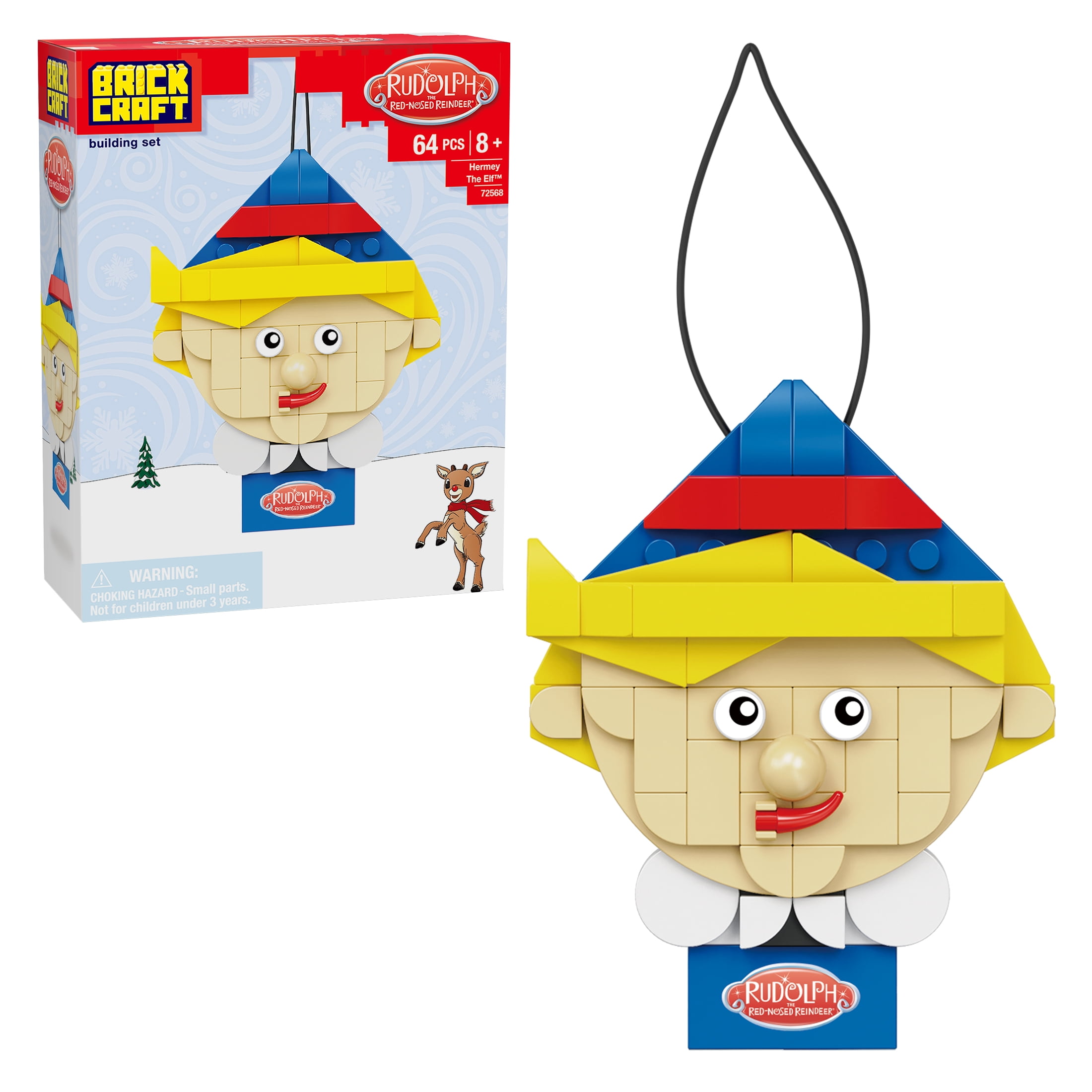 Brickcraft Rudolph Hermey The Elf Ornament Brick Building Kit (64 ...
