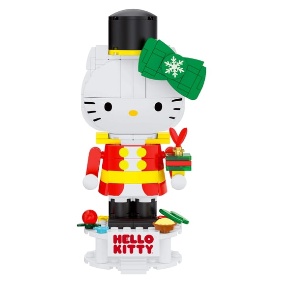Brickcraft Sanrio Hello Kitty Nutcracker Brick Building Set (223-Piece Kit), Holiday Collectible, Christmas Display, Festive Brick Toy