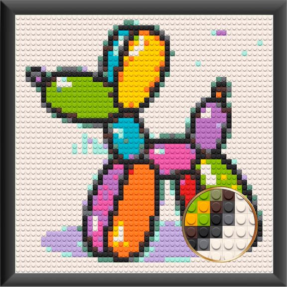 Bricked Mosaic 16x16" WOOF BUBBLE DOG