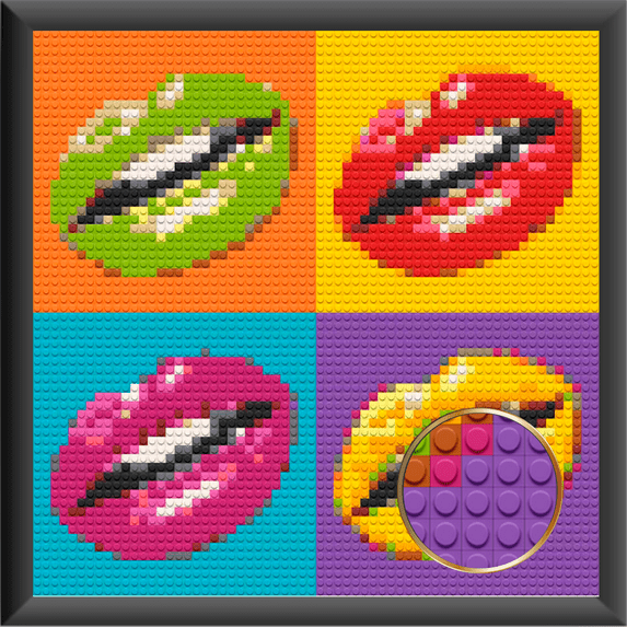 Bricked Mosaic 20x20" POP ART