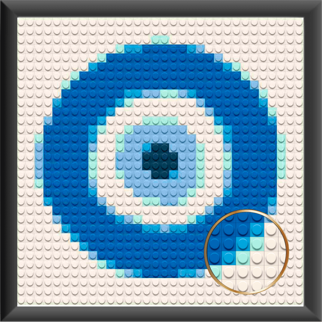 Bricked Mosaic Portrait 10x10" Eye on you