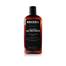 Brickell Men's Daily Essential Face Moisturizer for Men, Natural and Organic Fast-Absorbing Face Lotion with Hyaluronic Acid, Green Tea, and Jojoba, 4 oz, Scented