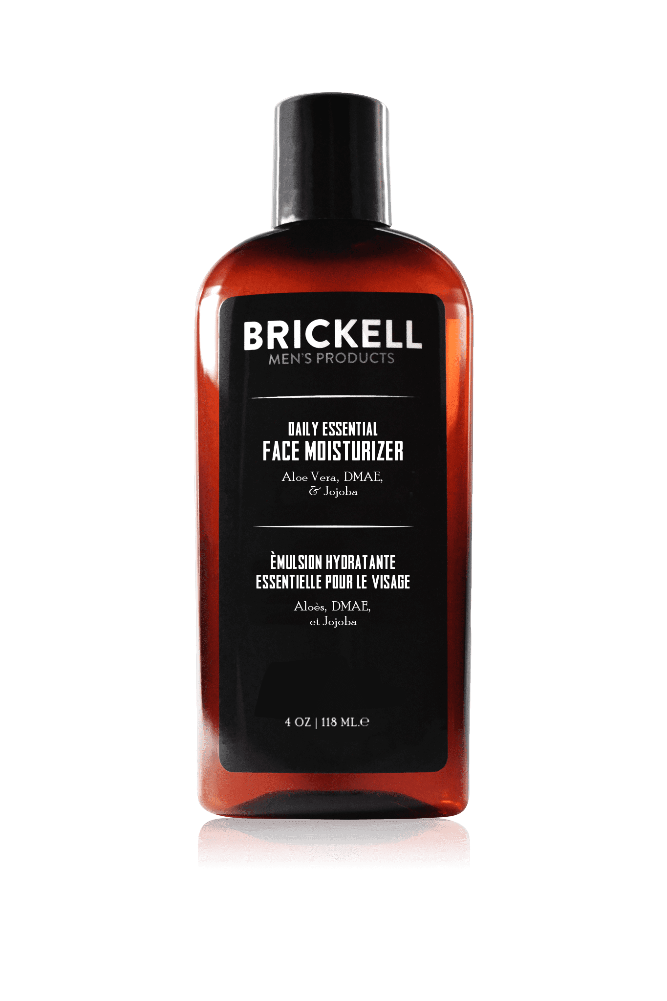 Brickell Men's Daily Essential Face Moisturizer. Natural & Organic Ingredients, Lightweight Fast-Absorbing Hydration with Aloe Vera, Hyaluronic Acid & Green Tea, 4 oz, Scented