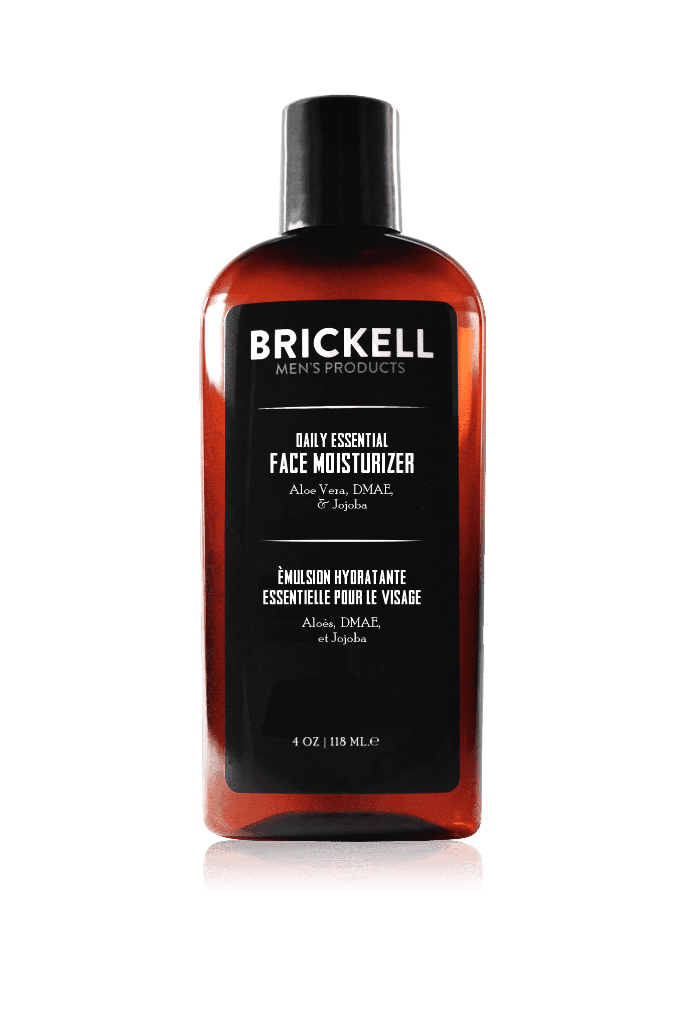 Brickell Men's Daily Essential Face Moisturizer for Men, Fast-Absorbing Face Lotion with Niacinamide, Green Tea, and Hyaluronic Acid, 4 Ounce, Scented