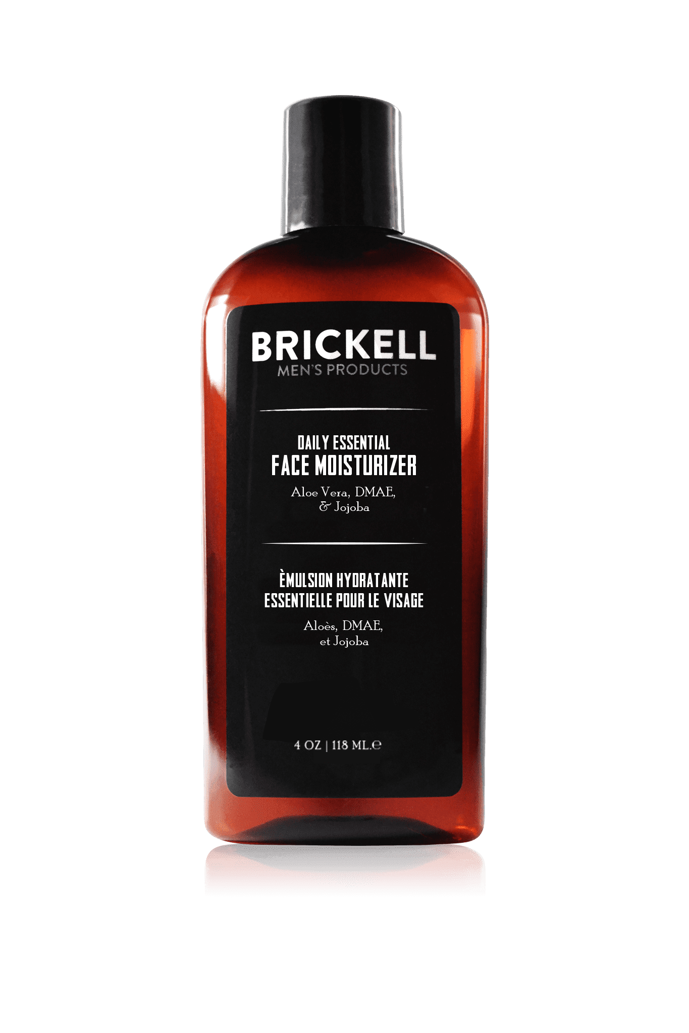 BRICKELL MEN'S PRODUCTS Brickell Men's Daily Essential Face Moisturizer for Men, Natural & Organic Ingredients, Lightweight Fast-Absorbing Hydration with Aloe Vera, Hyaluronic Acid & Green Tea, 4oz, Scented