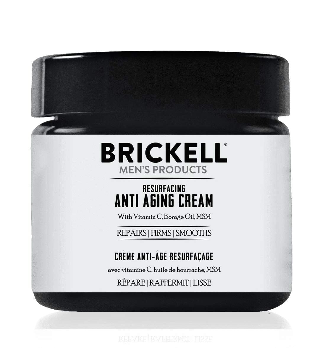 Brickell Men's Products Resurfacing Anti-Aging Face Cream For Men, Natural and Organic Face Moisturizer, Vitamin C Cream For Wrinkles, 2 oz, Scented