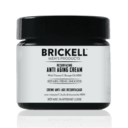 Brickell Men's Products Resurfacing Anti-Aging Face Cream For Men, Natural and Organic Face Moisturizer, Vitamin C Cream For Wrinkles, 2 oz, Scented