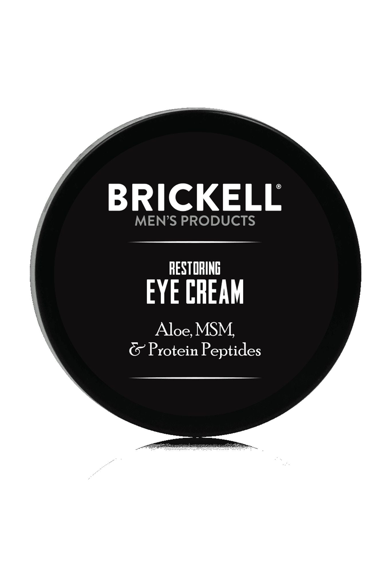 Brickell Men's Restoring Under Eye Cream, Natural & Organic Ingredients, Anti‑Aging Eye Cream for Puffiness, Dark Circles, Wrinkles & Crow’s Feet, 0.5 oz, Unscented