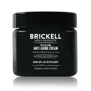 Brickell Men's Revitalizing Anti-Aging Cream For Men, Face Moisturizer For Face To Reduce Fine Lines and Wrinkles, Natural and Organic Anti Wrinkle Night Face Cream, 2 Ounce, Scented