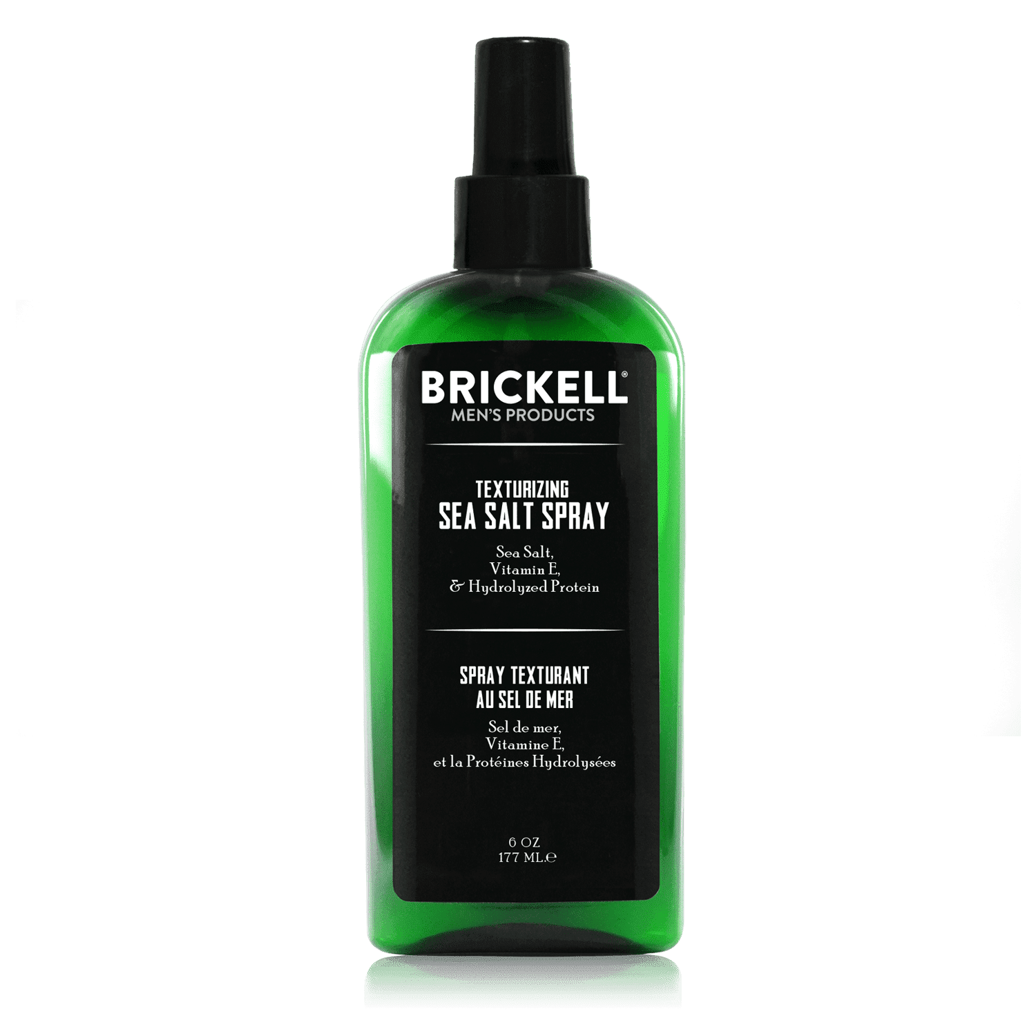Brickell Men's Texturizing Sea Salt Spray for Men, Alcohol-Free, Lifts & Texturizes Hair for a Beach or Surfer Hair Style, With Sea Salt, Vitamin E & Hydrolyzed Protein, 6 Ounce