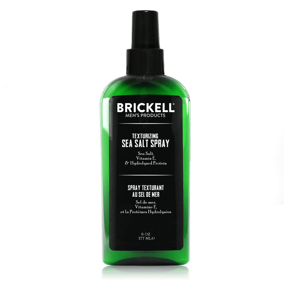 Brickell Men's Texturizing Sea Salt Spray for Men, Natural & Organic Ingredients, Alcohol‑Free Beachy Hair Texture Spray, 6 oz
