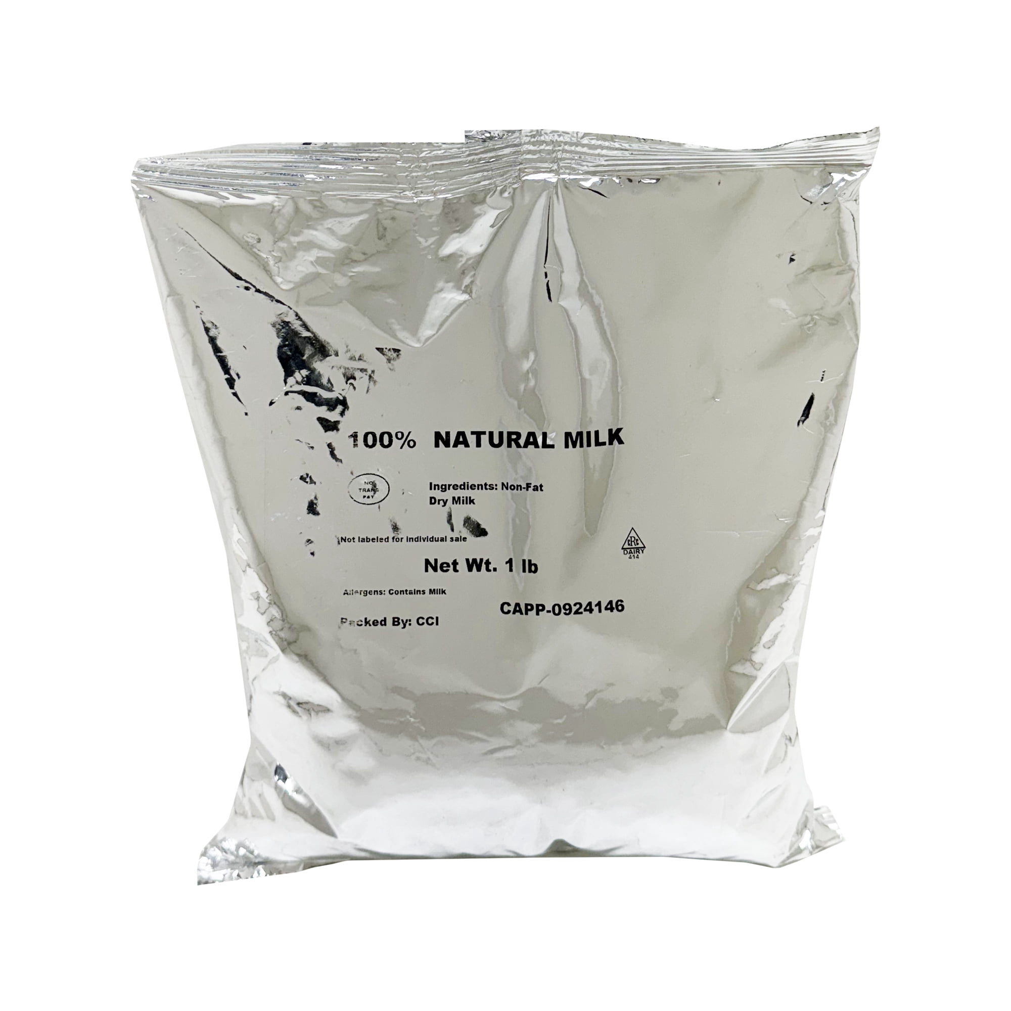 Brickhouse 100% Natural Non-Fat Dry Milk Powder, 1 lb Bag – Vitamin Fortified, Long Shelf Life