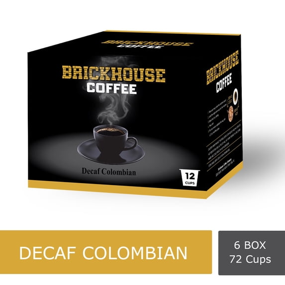 Brickhouse Decaf Colombian Single Serve Cups, 72 Count
