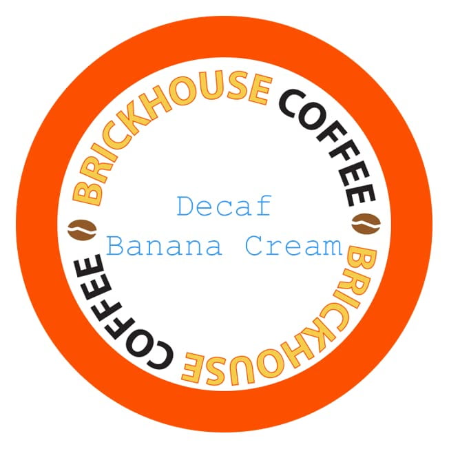 Brickhouse Single Serve Coffee, 120 Count, Decaf Banana Cream