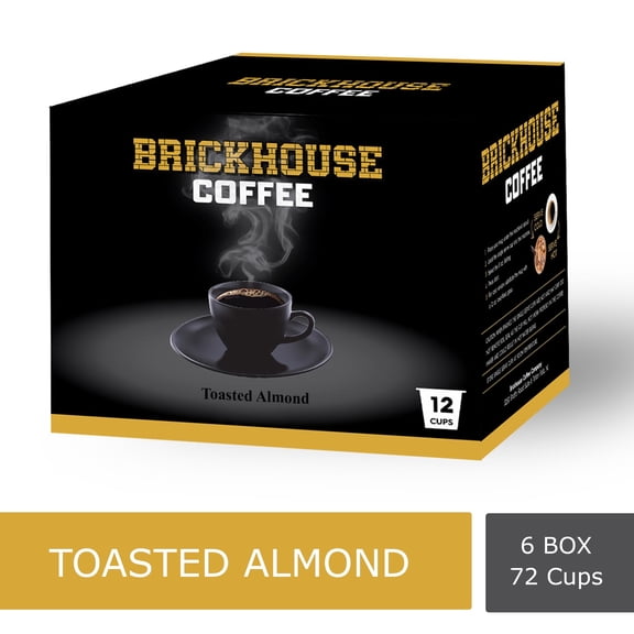 Brickhouse Toasted Almond Single Serve Cups, 72 Count