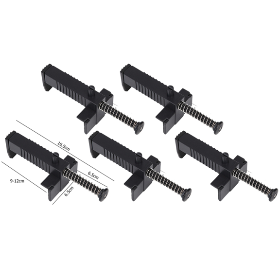 Bricklaying Wire Drawer Brick Leveling Line Runner Puller for Construction Building Fixer Measuring Tools Black 5PCS