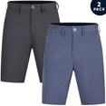 thumbnail image 1 of Brickline 2-Pack Men's Hybrid Shorts - Big & Tall Sizes up to 50 - Quick Dry Stretch Fabric - Perfect for Swimming, Golf, Casual Wear, and Outdoor Activities - Available in Multiple Colors, 1 of 8
