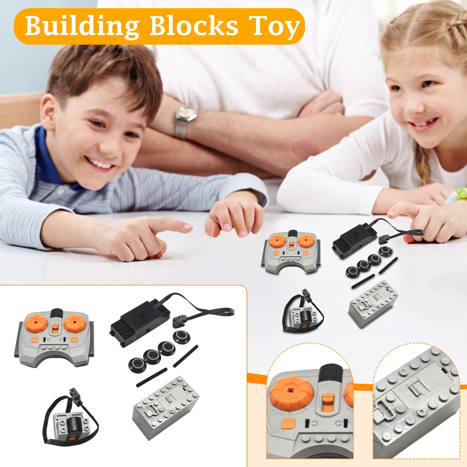 Bricks Motorized Remote Control Set Compatible with Lego 42056 Porsche ...