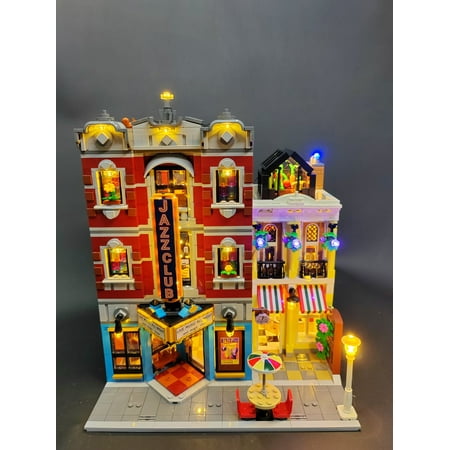 Brickstars LED Lighting Kit for LEGO 10312 Jazz Club (Not Include the Building Set)