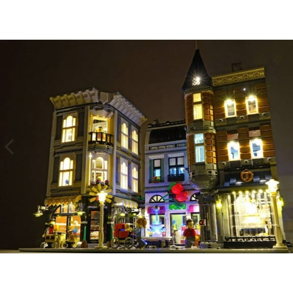 Brickstars LED Lighting Kit for Lego 10255 Assembly Square (Lego Set no Included)