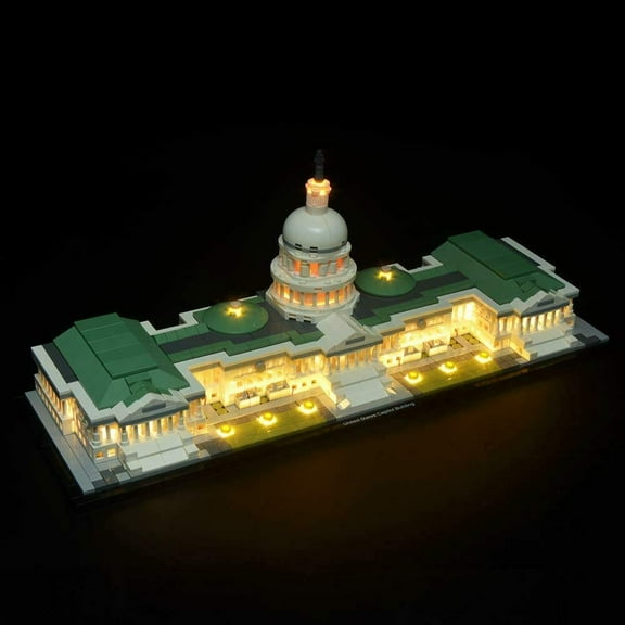 Brickstars LED Lighting Kit for Lego 21030 Architecture United States Capitol Building (Lego Set no Included)