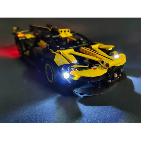 Brickstars LED Lighting Kit for Lego 42151 Technic Bugatti Bolide (Not Include the Building Set)
