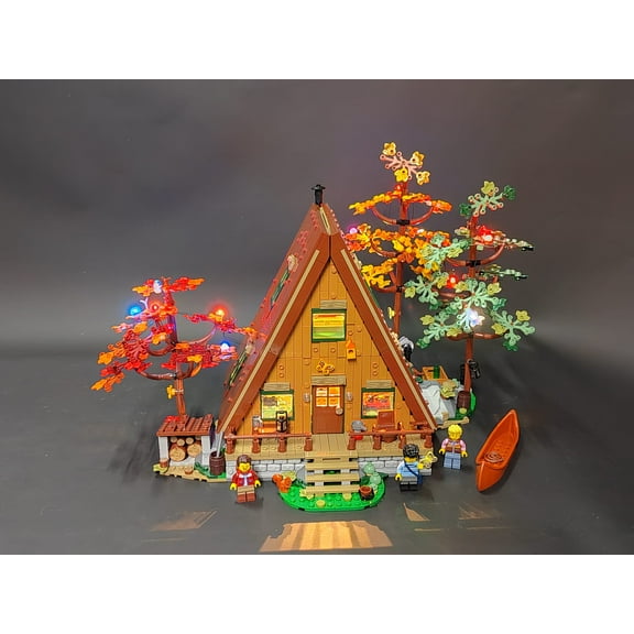 Brickstars LED Lighting Kit for Lego A-Frame Cabin 21338 Ideas(Not Include the Building Set)