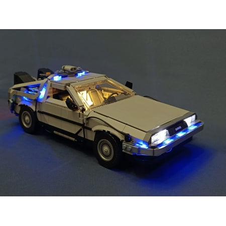Brickstars LED Lighting Kit for Lego Back to the Future Time Machine 10300 (Not Include the Building Set)