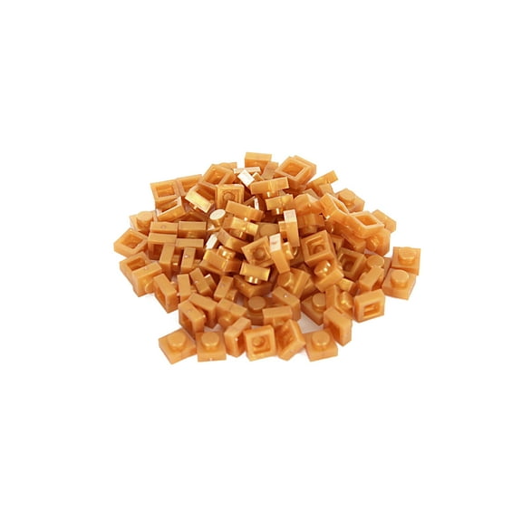 Bricky Blocks 100 Pieces 1x1 Gold