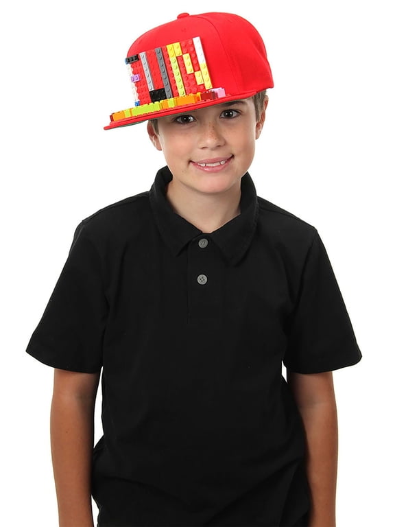 Bricky Blocks Red Snapback Hat
