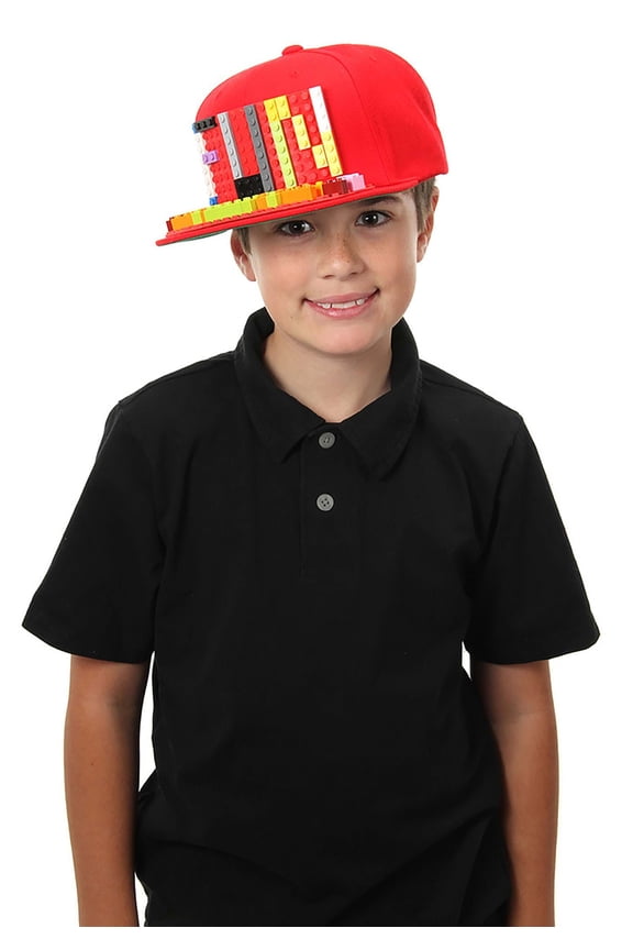 Bricky Blocks Red Snapback Hat