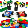 thumbnail image 1 of Brickyard Colorful Wheels & Tires Interlocking Block Building Set, 135 Count, 1 of 7