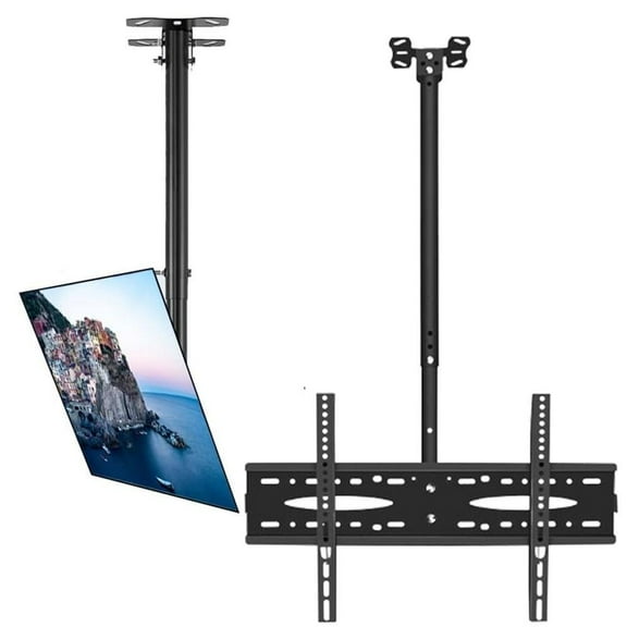 Bricologht Ceiling TV Mount, Black, Height Adjustable