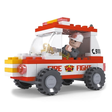 Brictek 21302 Fireman Jeep 911